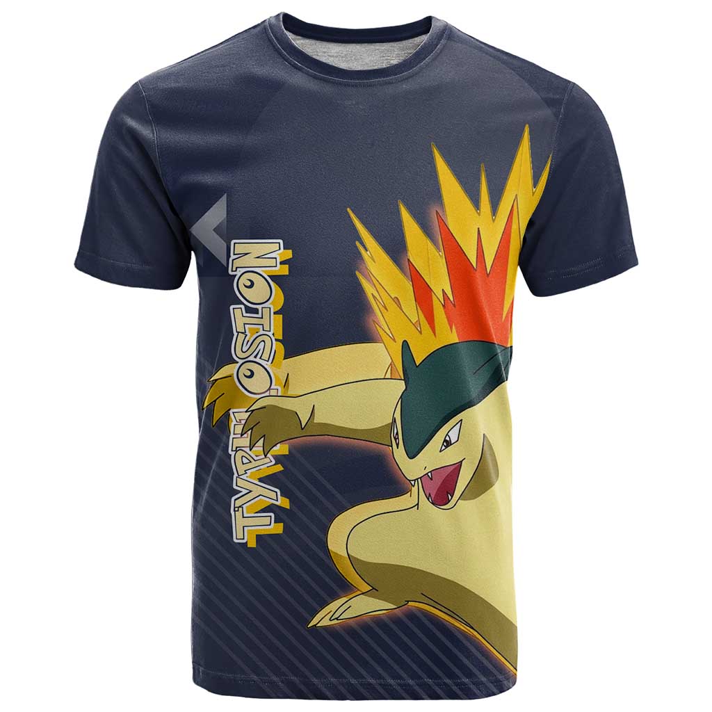 Typhlosion Poké T Shirt Fierce Flame Burst Vector Style