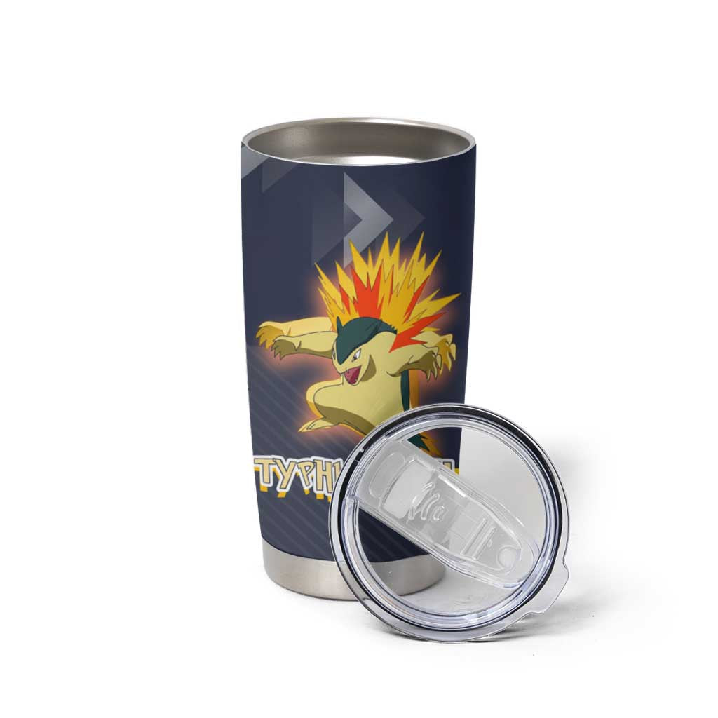 Typhlosion Poké Tumbler Cup Fierce Flame Burst Vector Style