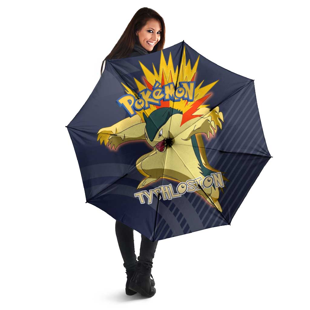 Typhlosion Poké Umbrella Fierce Flame Burst Vector Style
