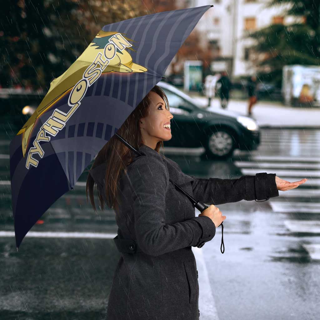 Typhlosion Poké Umbrella Fierce Flame Burst Vector Style