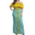 King Uniform Off Shoulder Maxi Dress