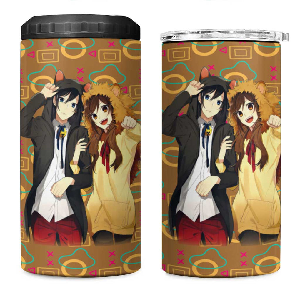 Horimiya Miyamura and Hori 4 in 1 Can Cooler Tumbler Horimiya