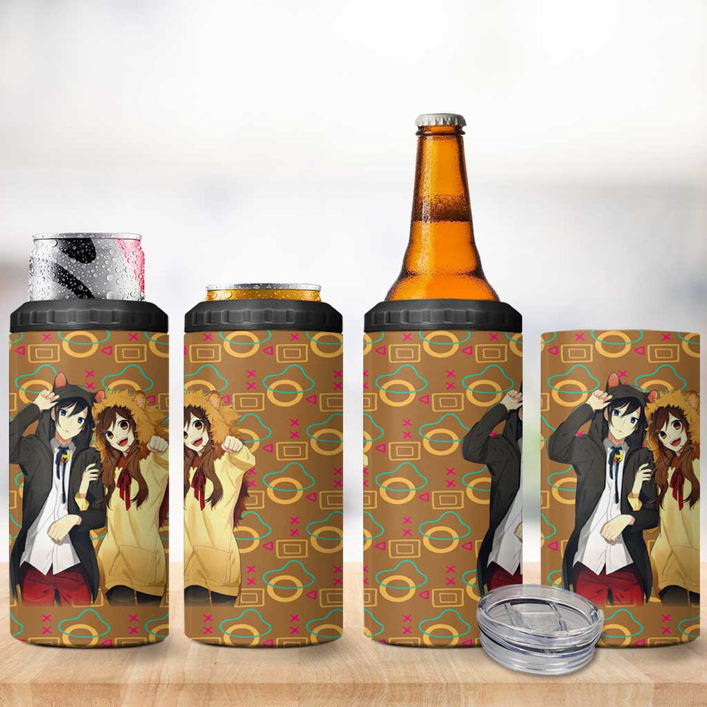 Horimiya Miyamura and Hori 4 in 1 Can Cooler Tumbler Horimiya