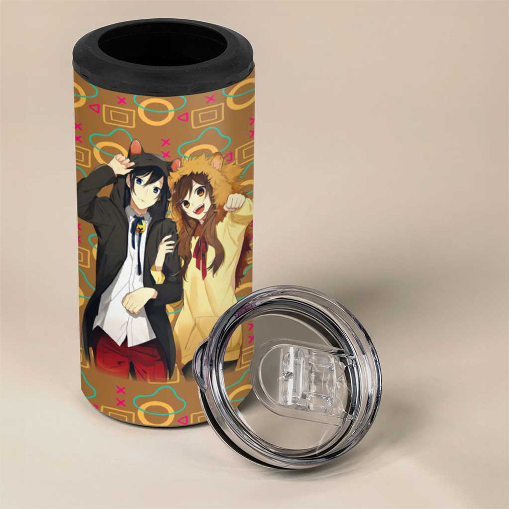 Horimiya Miyamura and Hori 4 in 1 Can Cooler Tumbler Horimiya