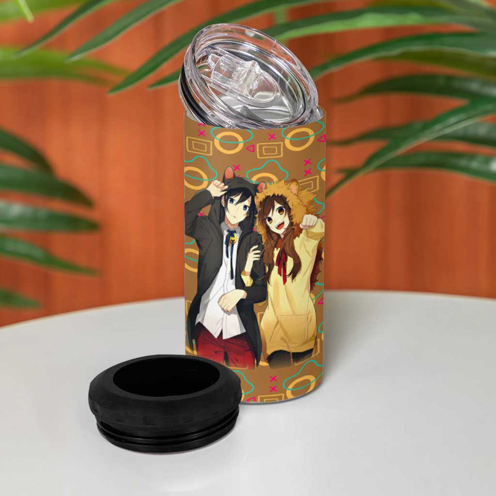 Horimiya Miyamura and Hori 4 in 1 Can Cooler Tumbler Horimiya