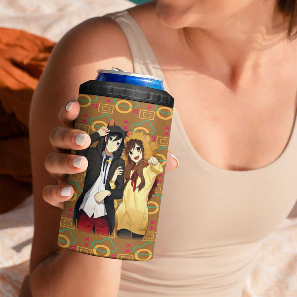 Horimiya Miyamura and Hori 4 in 1 Can Cooler Tumbler Horimiya