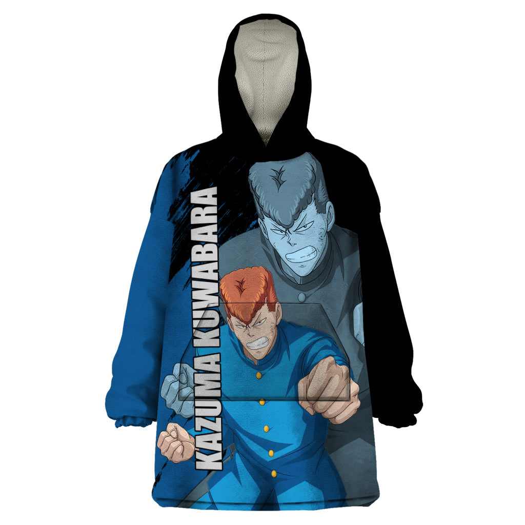 Kazuma Kuwabara Wearable Blanket Hoodie YuYu Hakusho