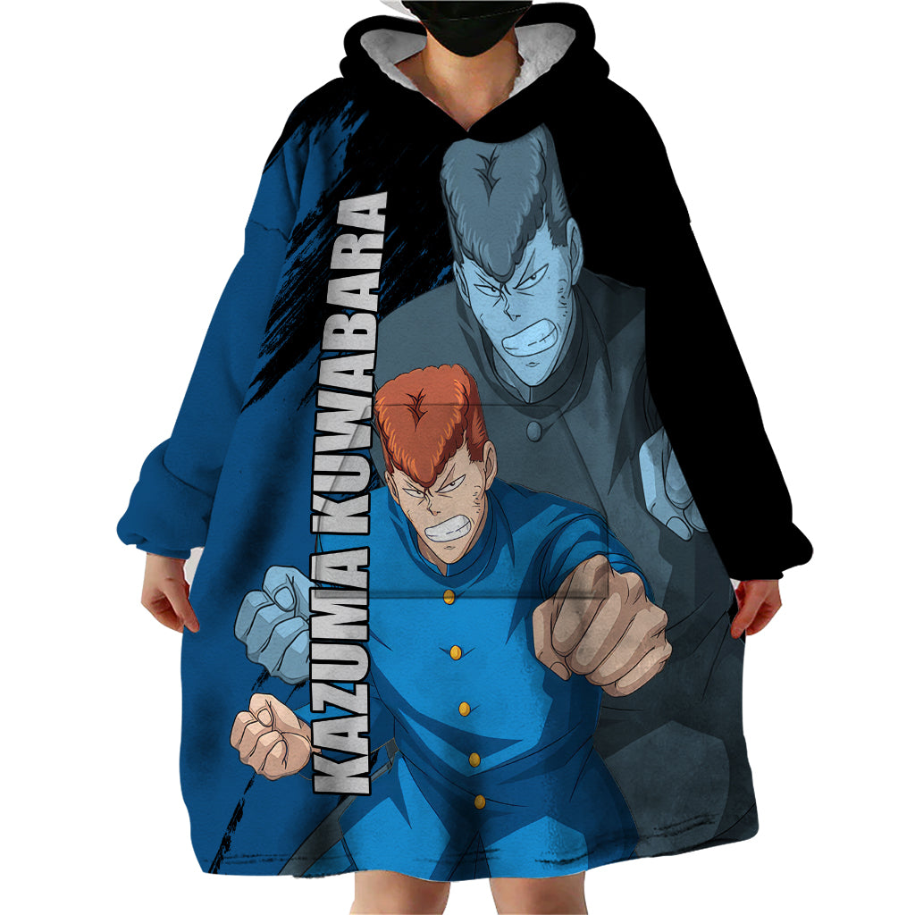 Kazuma Kuwabara Wearable Blanket Hoodie YuYu Hakusho