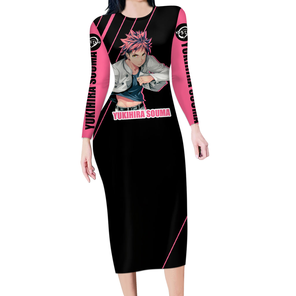 Yukihira Souma Long Sleeve Bodycon Dress Shokugeki no Souma