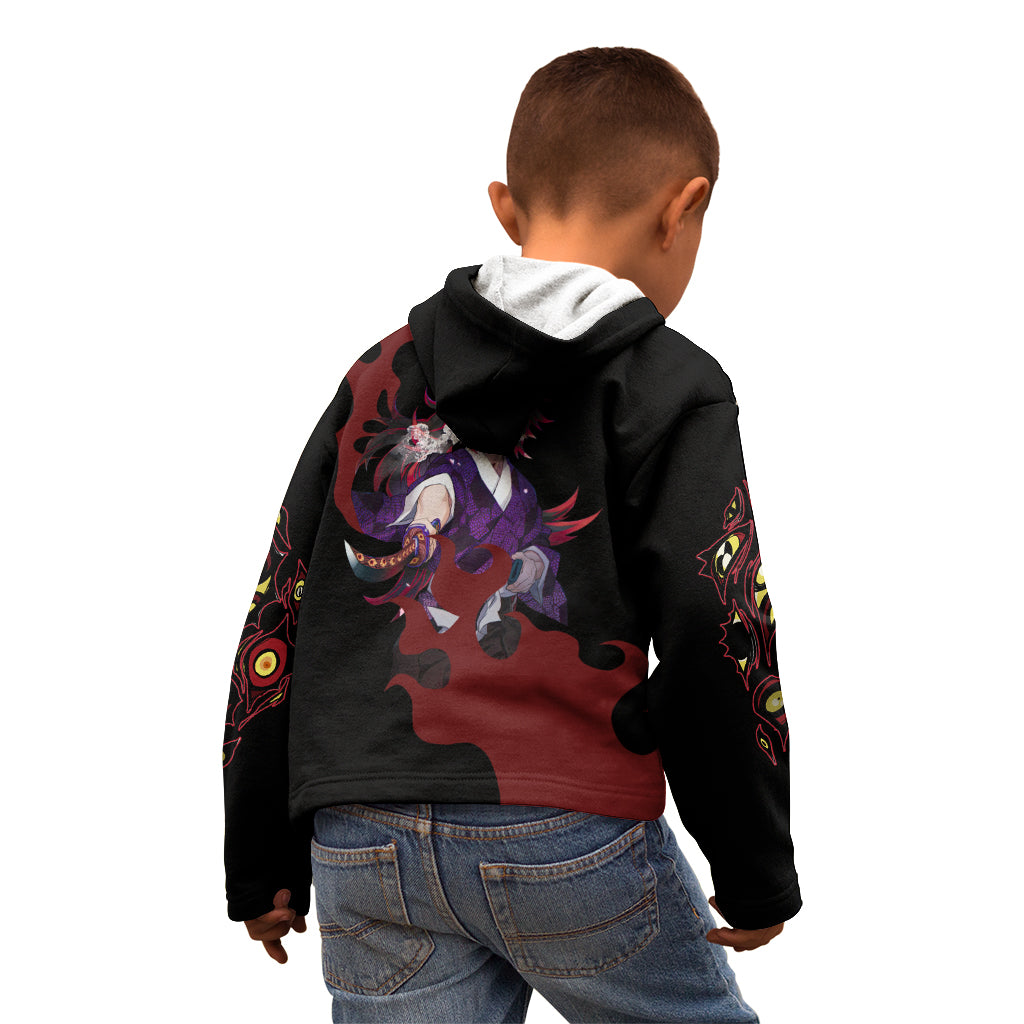 Kokushibou - Demon Slayer Kid Hoodie Anime Style