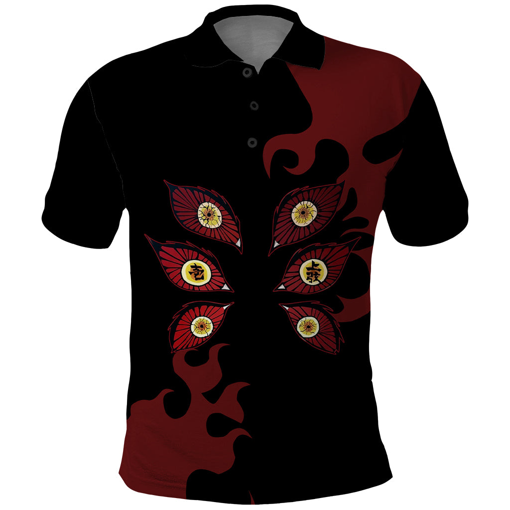 Kokushibou - Demon Slayer Polo Shirt Anime Style