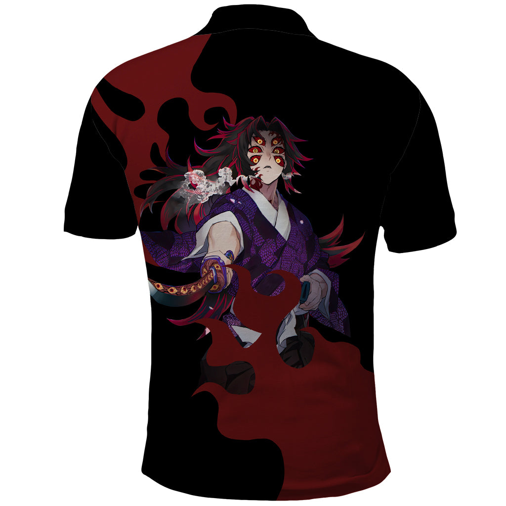 Kokushibou - Demon Slayer Polo Shirt Anime Style