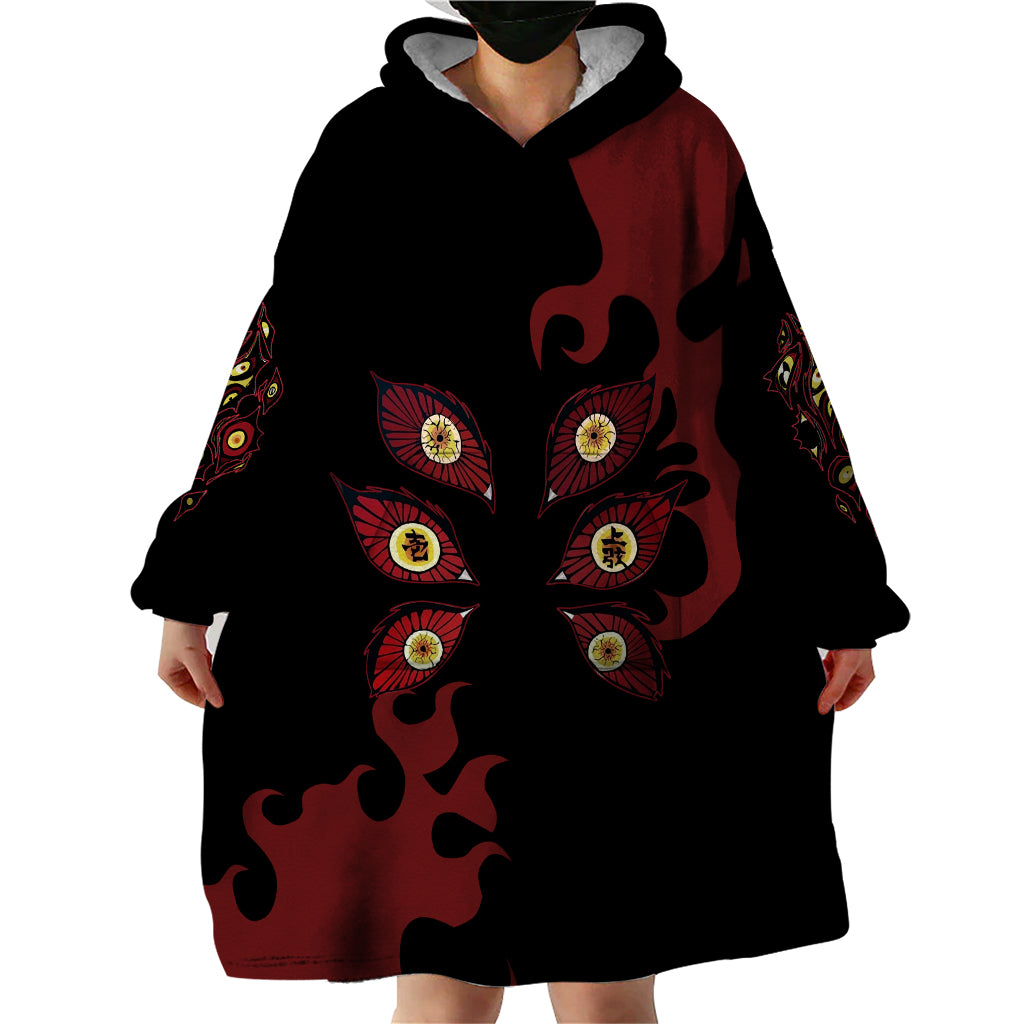Kokushibou - Demon Slayer Wearable Blanket Hoodie Anime Style