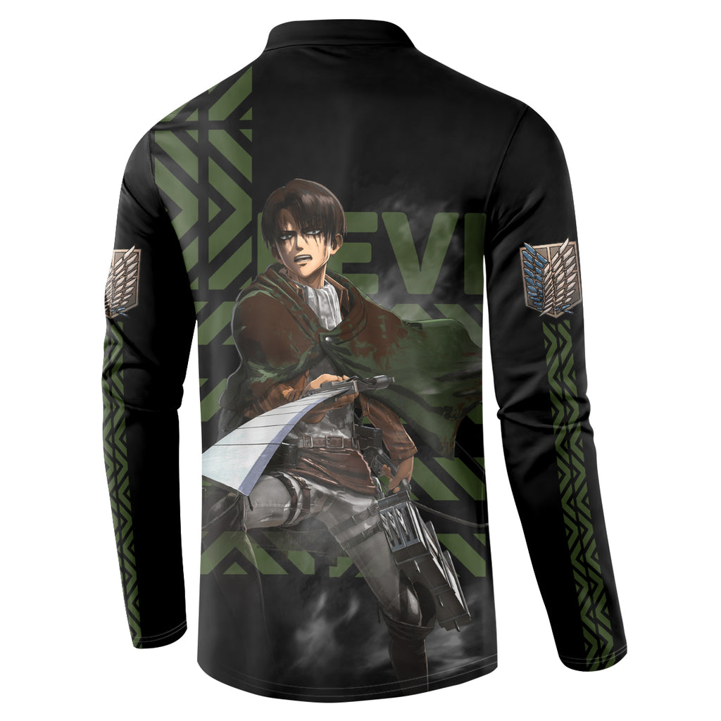 Levi Ackerman - Attack On Titan Button Sweatshirt Anime Style