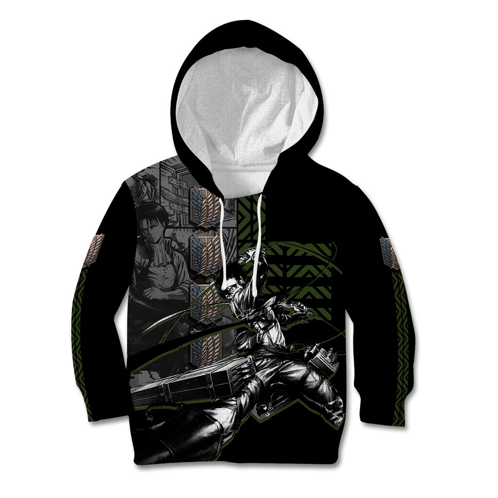 Levi Ackerman - Attack On Titan Kid Hoodie Anime Style