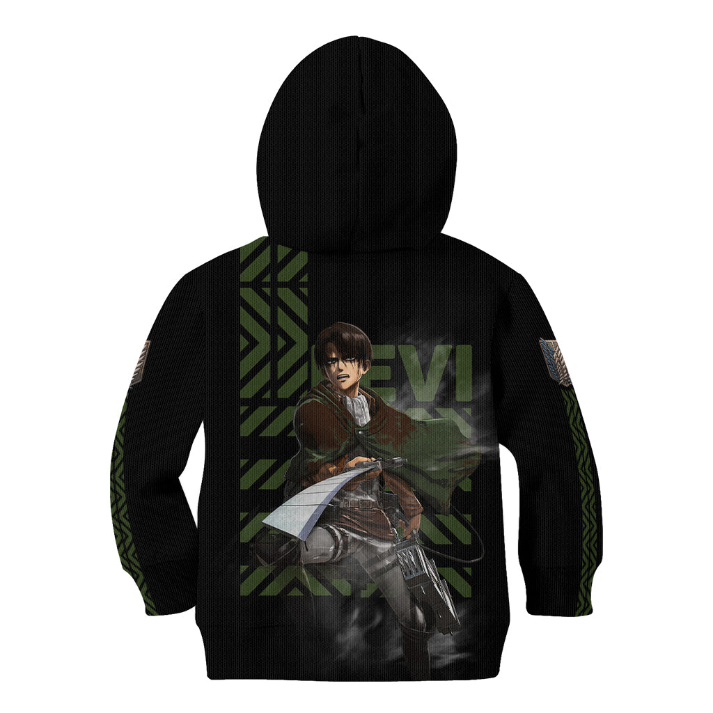 Levi Ackerman - Attack On Titan Kid Hoodie Anime Style