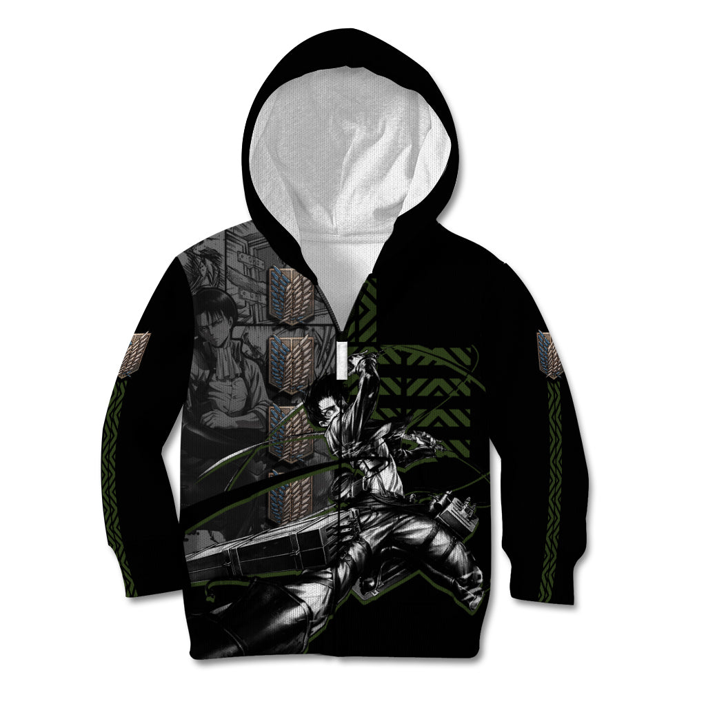 Levi Ackerman - Attack On Titan Kid Hoodie Anime Style