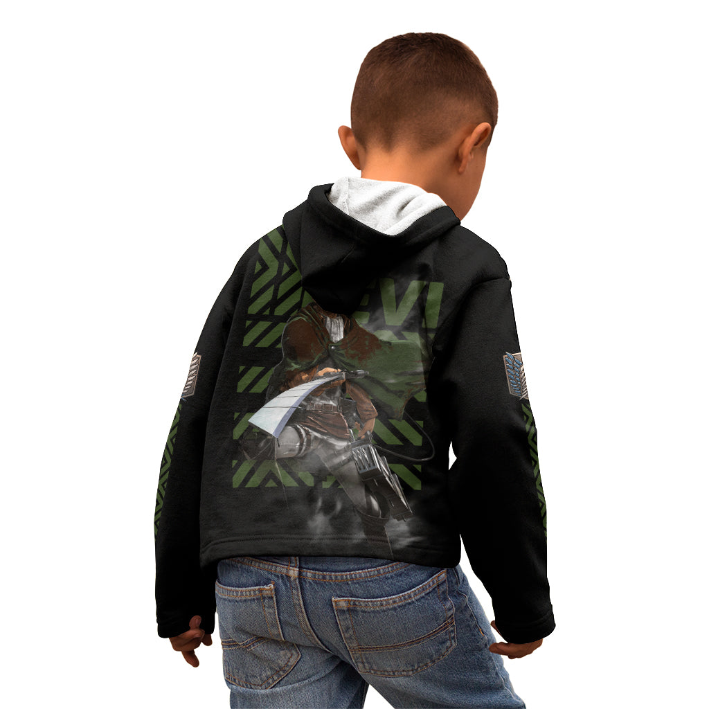 Levi Ackerman - Attack On Titan Kid Hoodie Anime Style