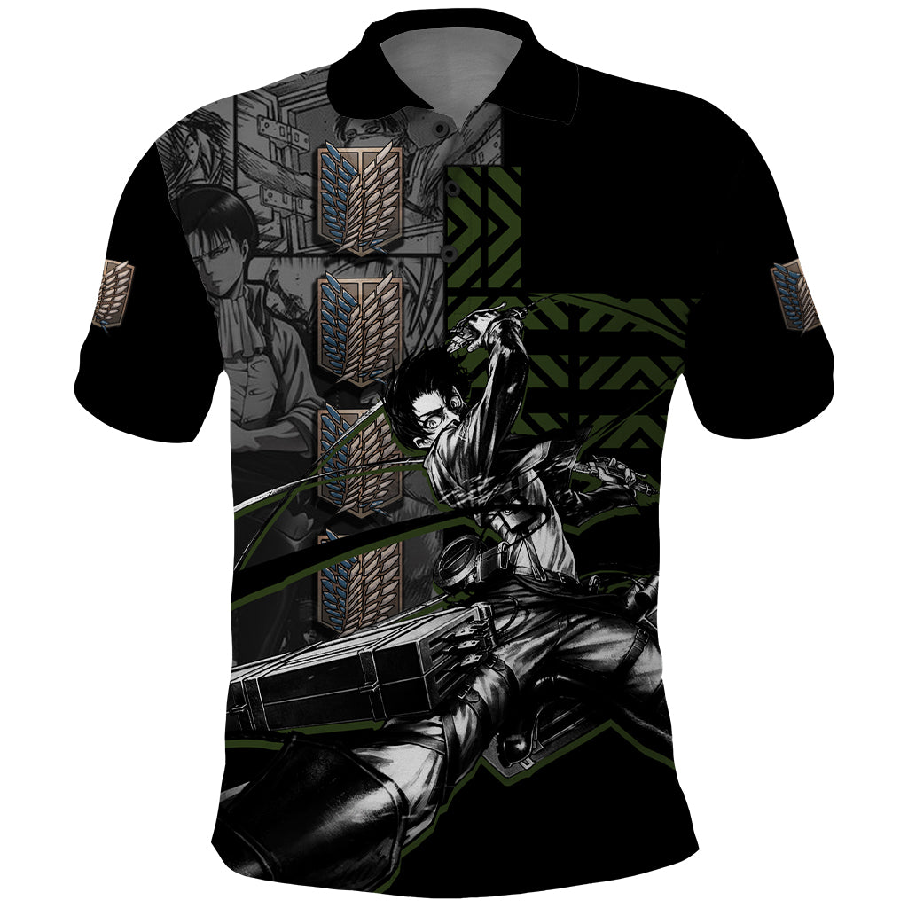 Levi Ackerman - Attack On Titan Polo Shirt Anime Style