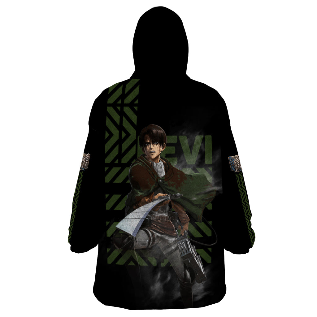 Levi Ackerman - Attack On Titan Wearable Blanket Hoodie Anime Style