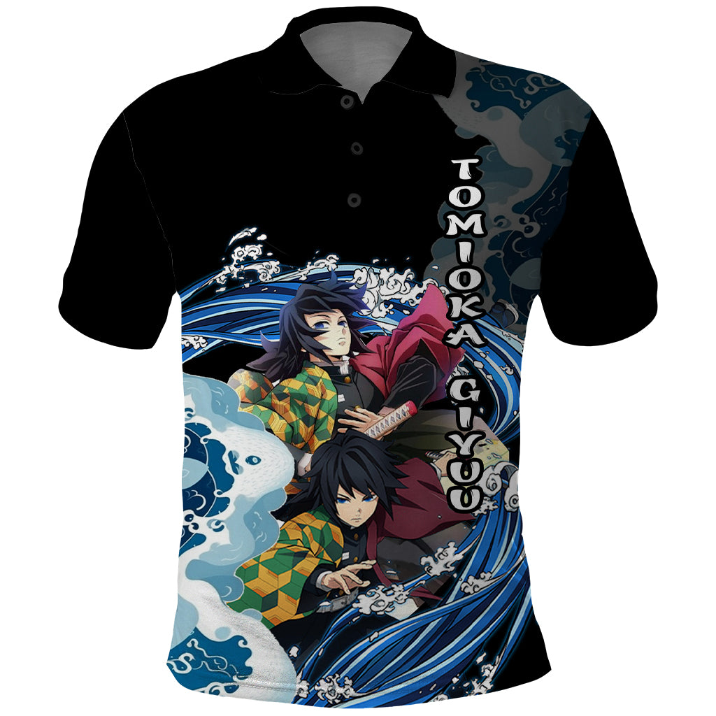 Tomioka Giyuu - Demon Slayer Polo Shirt Anime Japan Style