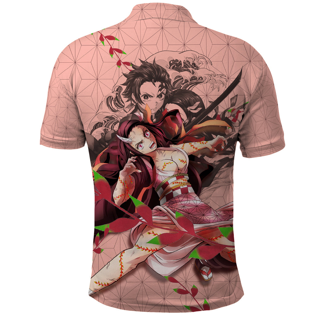 Demon Nezuko Kamado - Demon Slayer Polo Shirt Anime Style