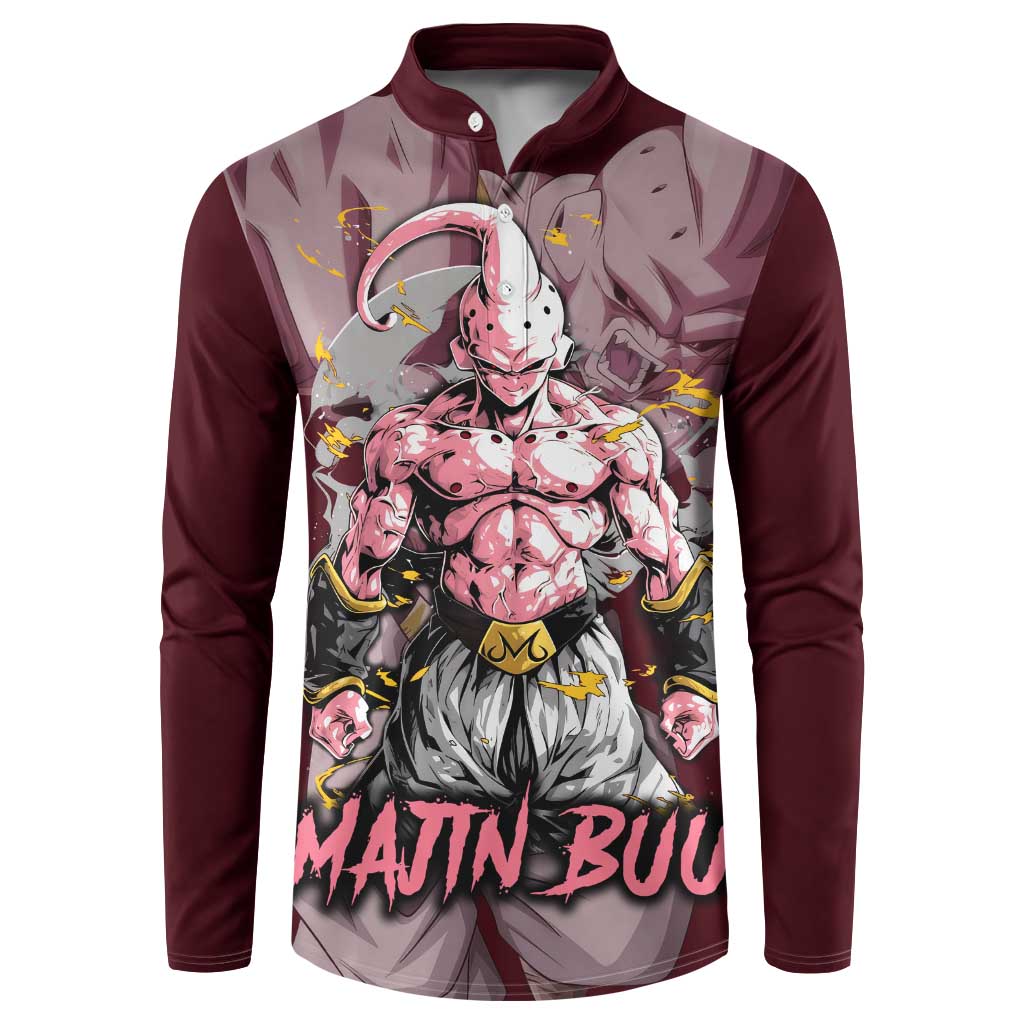 Majin Buu - Dragonball Button Sweatshirt Anime Style