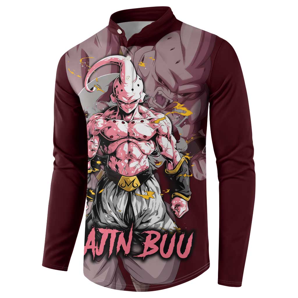 Majin Buu - Dragonball Button Sweatshirt Anime Style