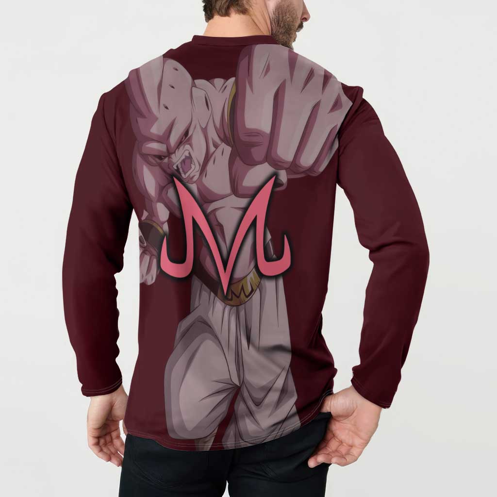 Majin Buu - Dragonball Button Sweatshirt Anime Style