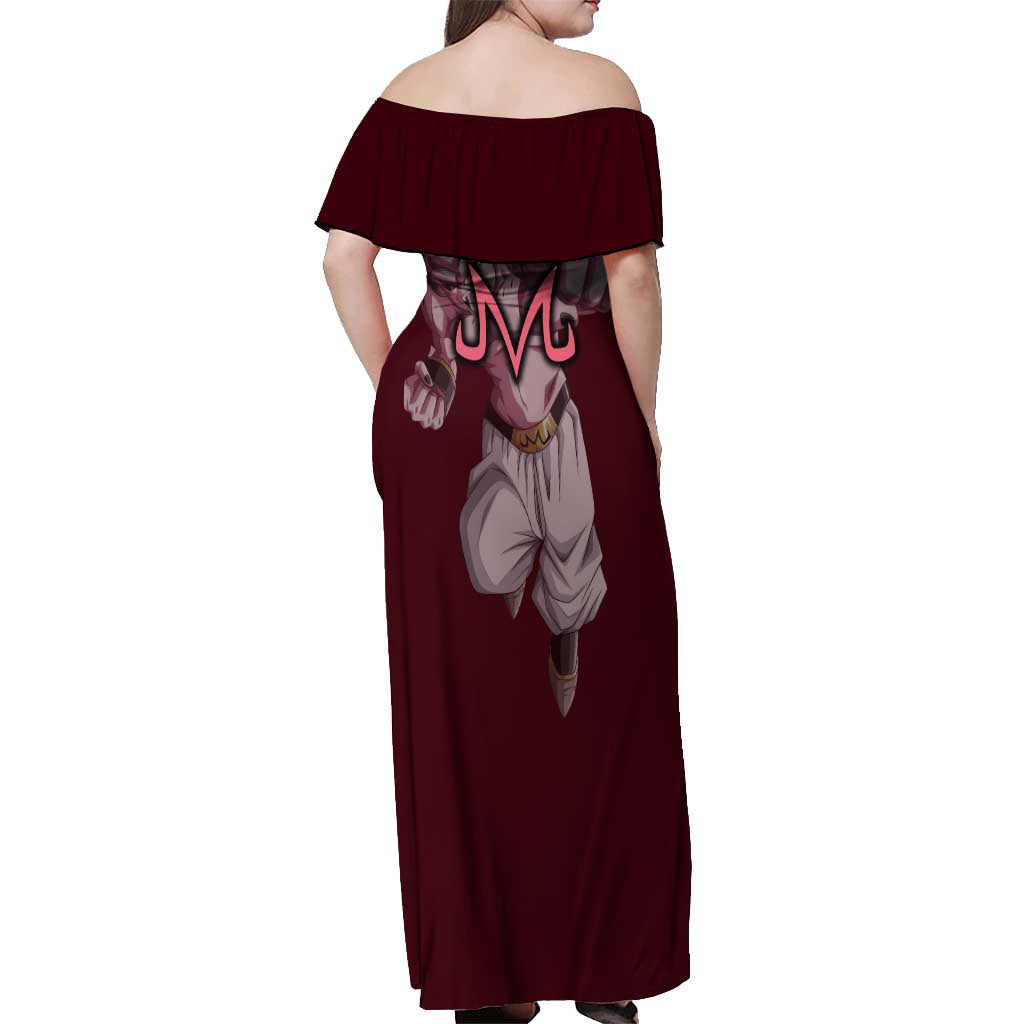 Majin Buu - Dragonball Off Shoulder Maxi Dress Anime Style