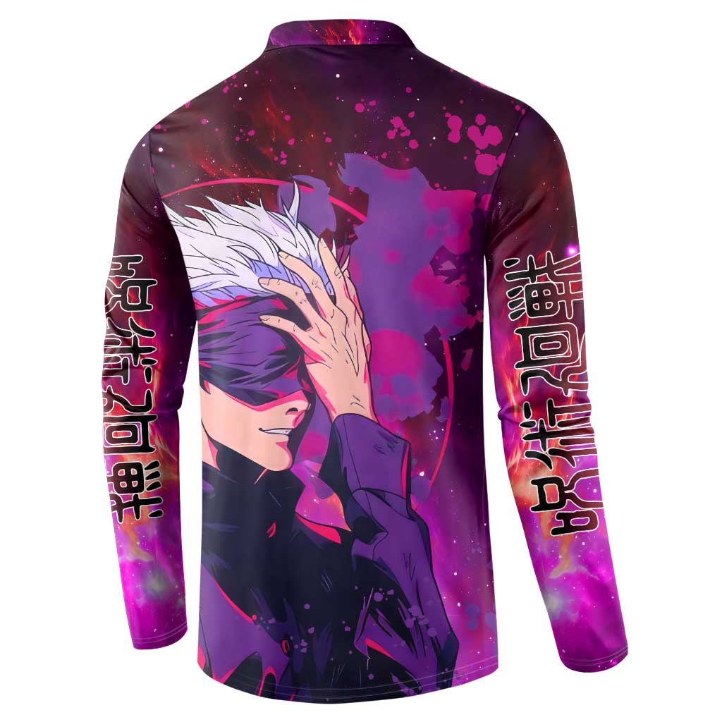 Satoru Gojo - Jujutsu Kaisen Button Sweatshirt Anime Galaxy Style