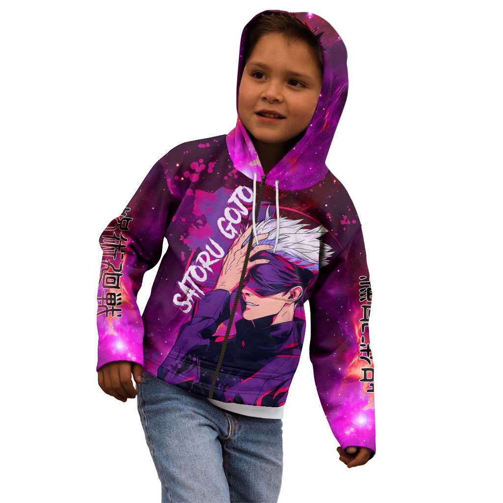 Satoru Gojo - Jujutsu Kaisen Kid Hoodie Anime Galaxy Style