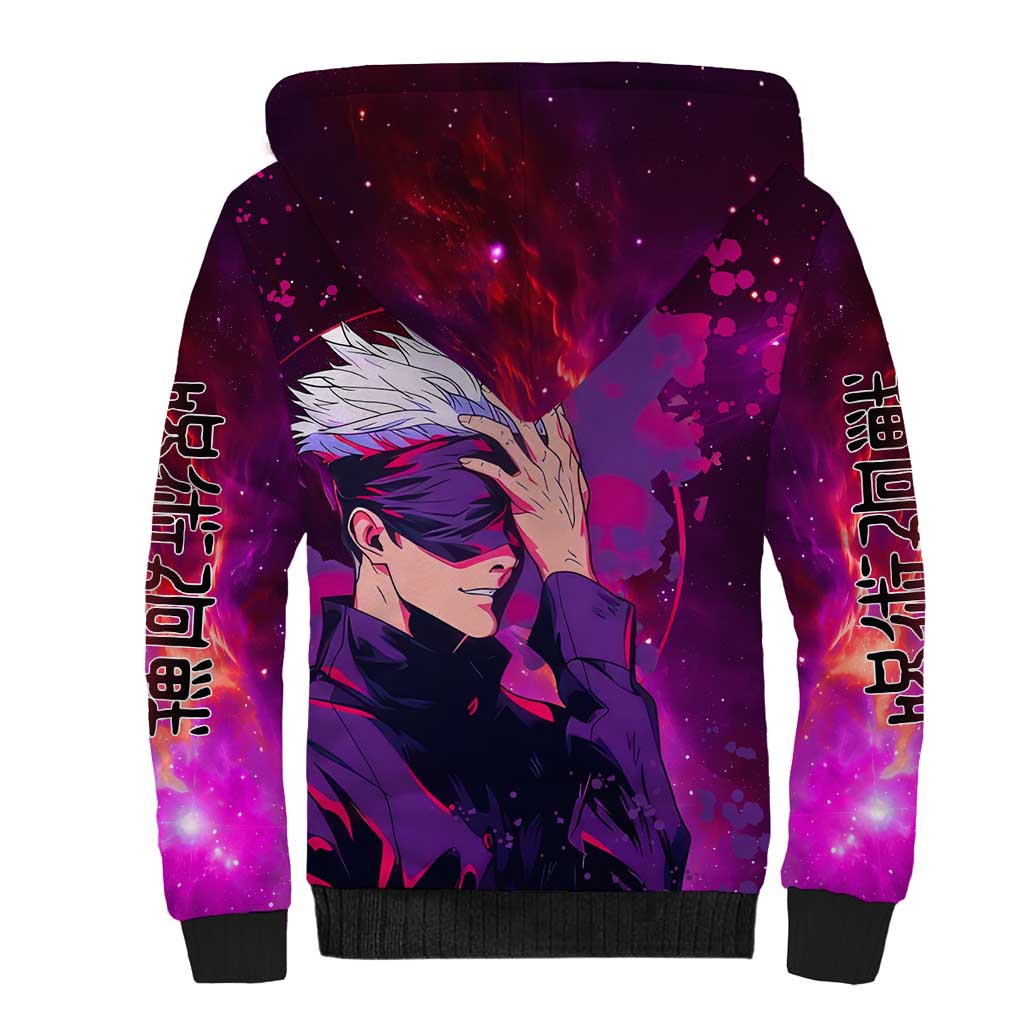 Satoru Gojo - Jujutsu Kaisen Sherpa Hoodie Anime Galaxy Style