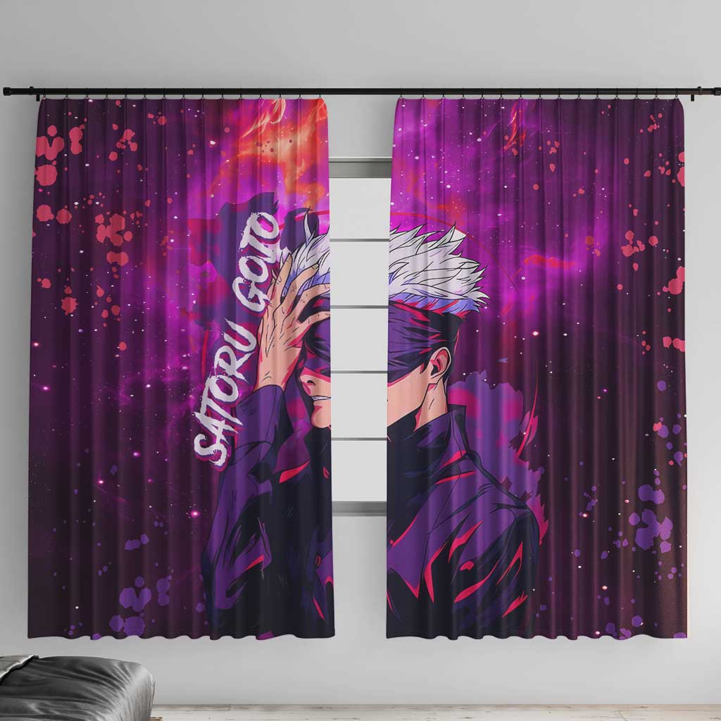 Satoru Gojo - Jujutsu Kaisen Window Curtain Anime Galaxy Style