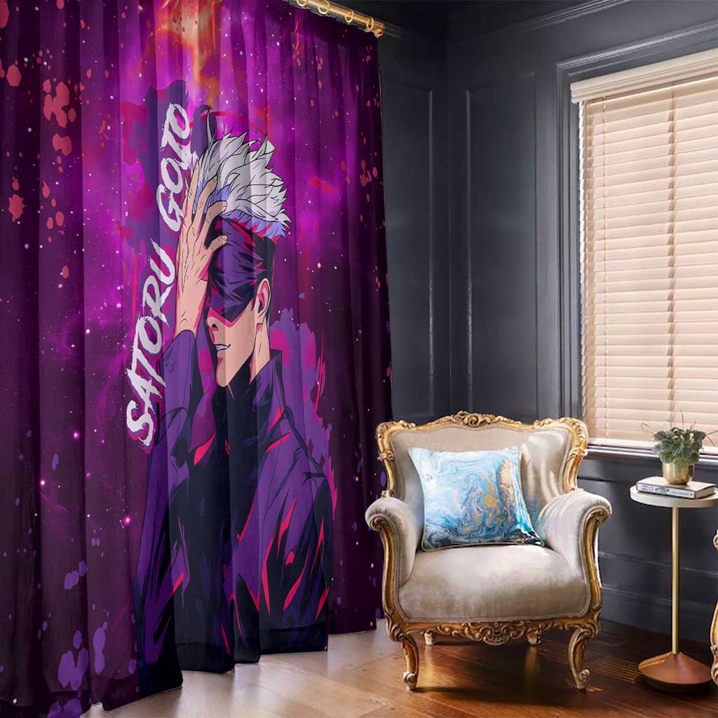 Satoru Gojo - Jujutsu Kaisen Window Curtain Anime Galaxy Style