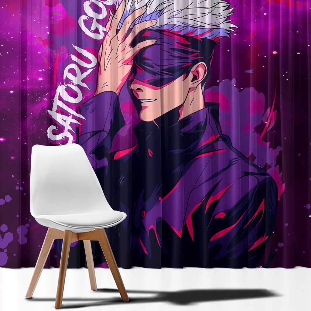 Satoru Gojo - Jujutsu Kaisen Window Curtain Anime Galaxy Style