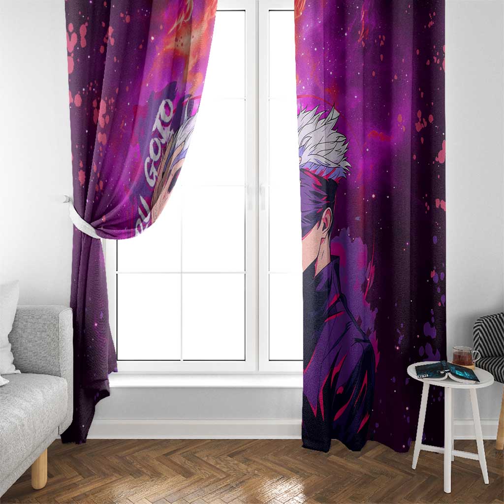 Satoru Gojo - Jujutsu Kaisen Window Curtain Anime Galaxy Style