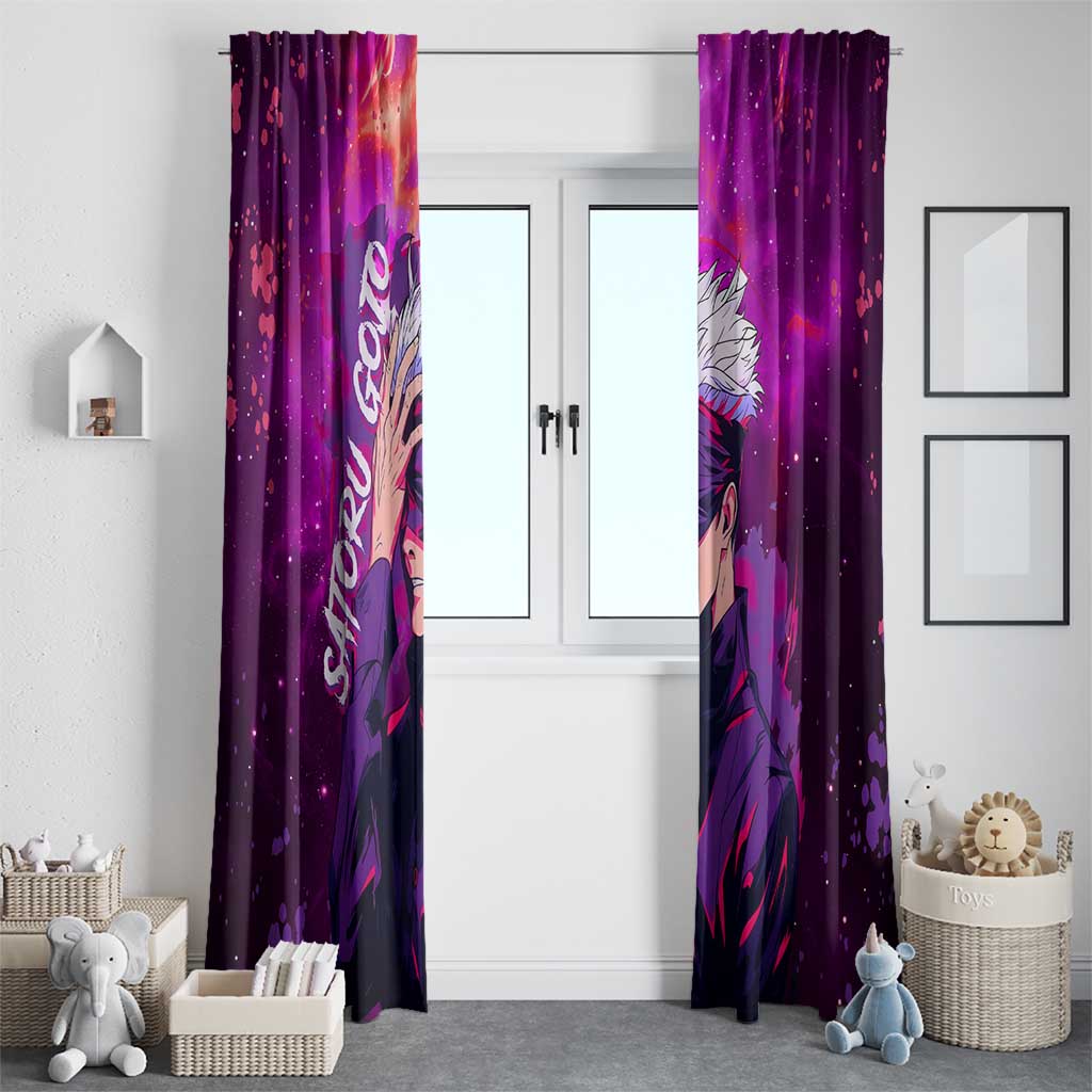 Satoru Gojo - Jujutsu Kaisen Window Curtain Anime Galaxy Style