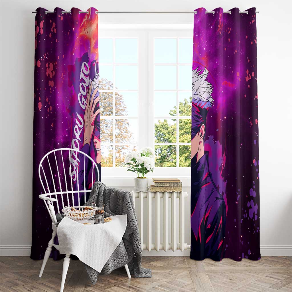 Satoru Gojo - Jujutsu Kaisen Window Curtain Anime Galaxy Style