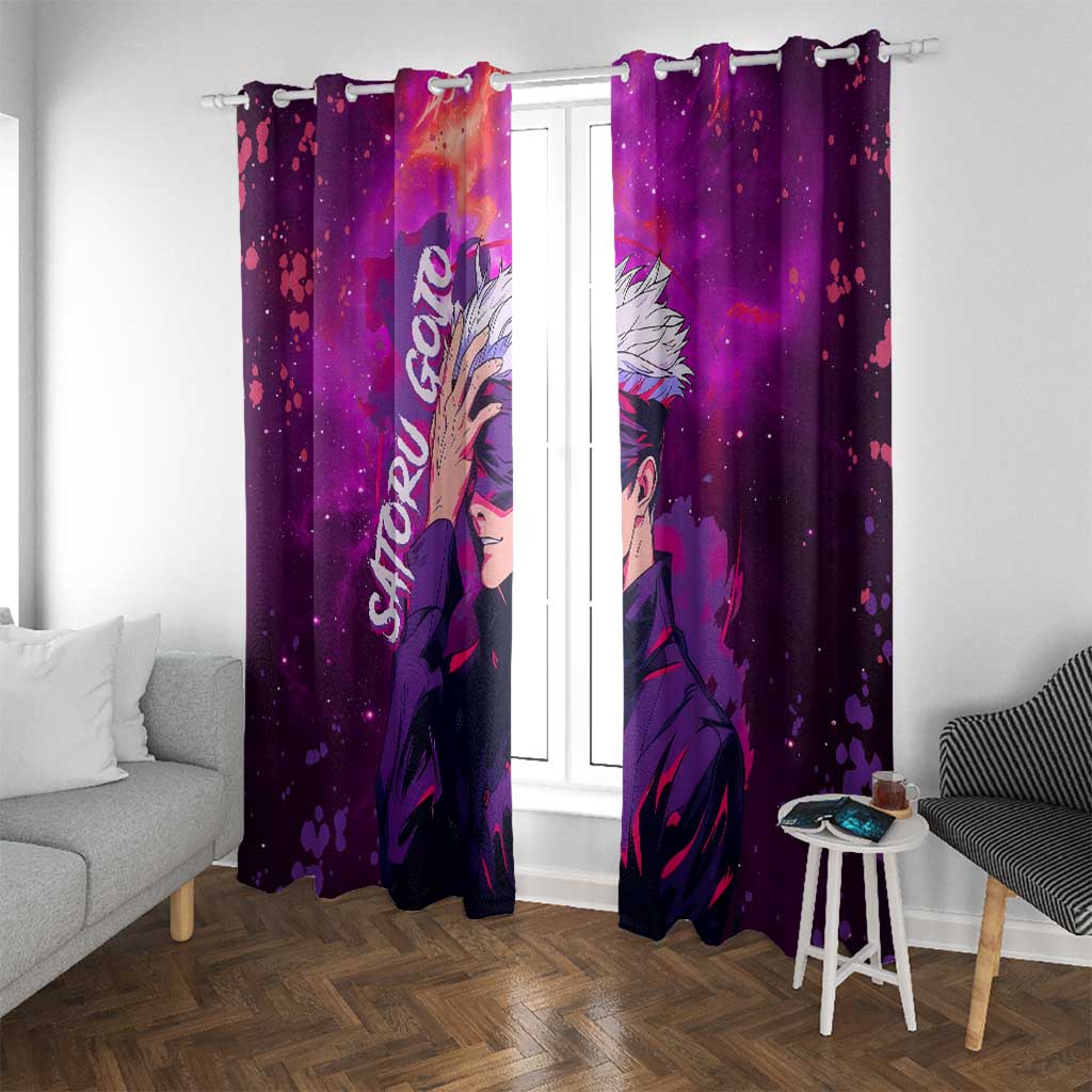 Satoru Gojo - Jujutsu Kaisen Window Curtain Anime Galaxy Style