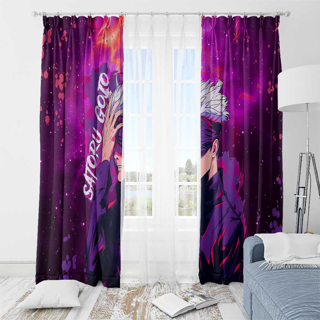 Satoru Gojo - Jujutsu Kaisen Window Curtain Anime Galaxy Style
