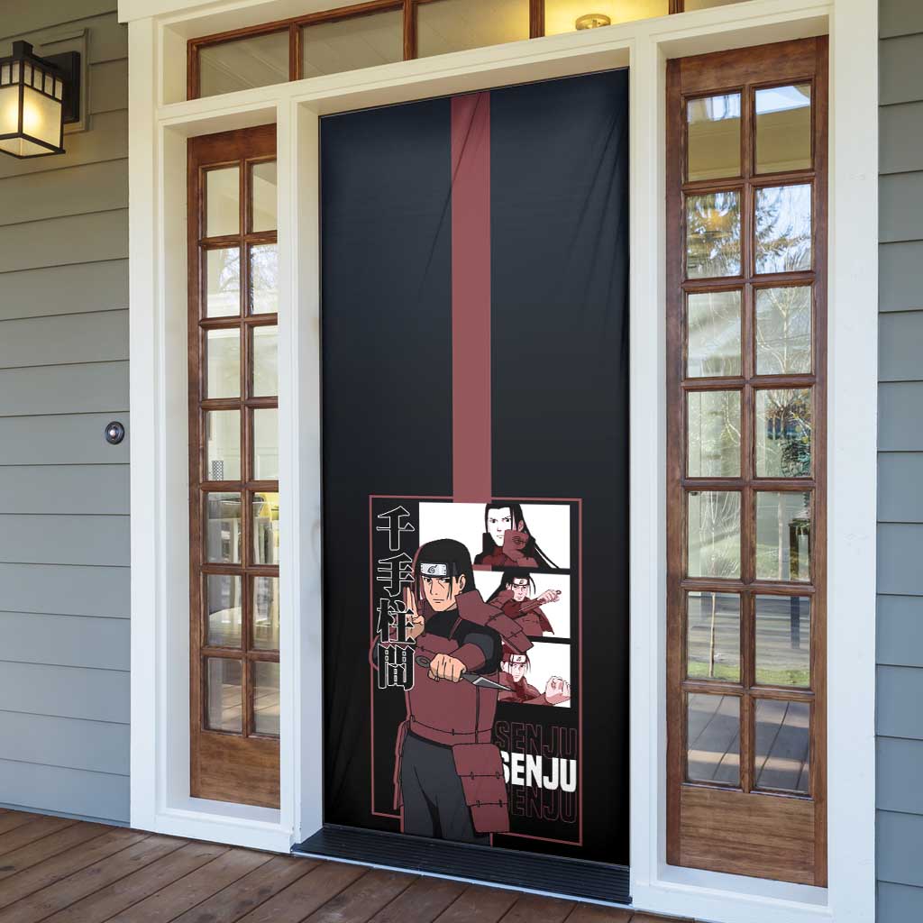 Hashirama Senju Door Cover with Wood Release and Powerful Battle Pose Design - The Mazicc
