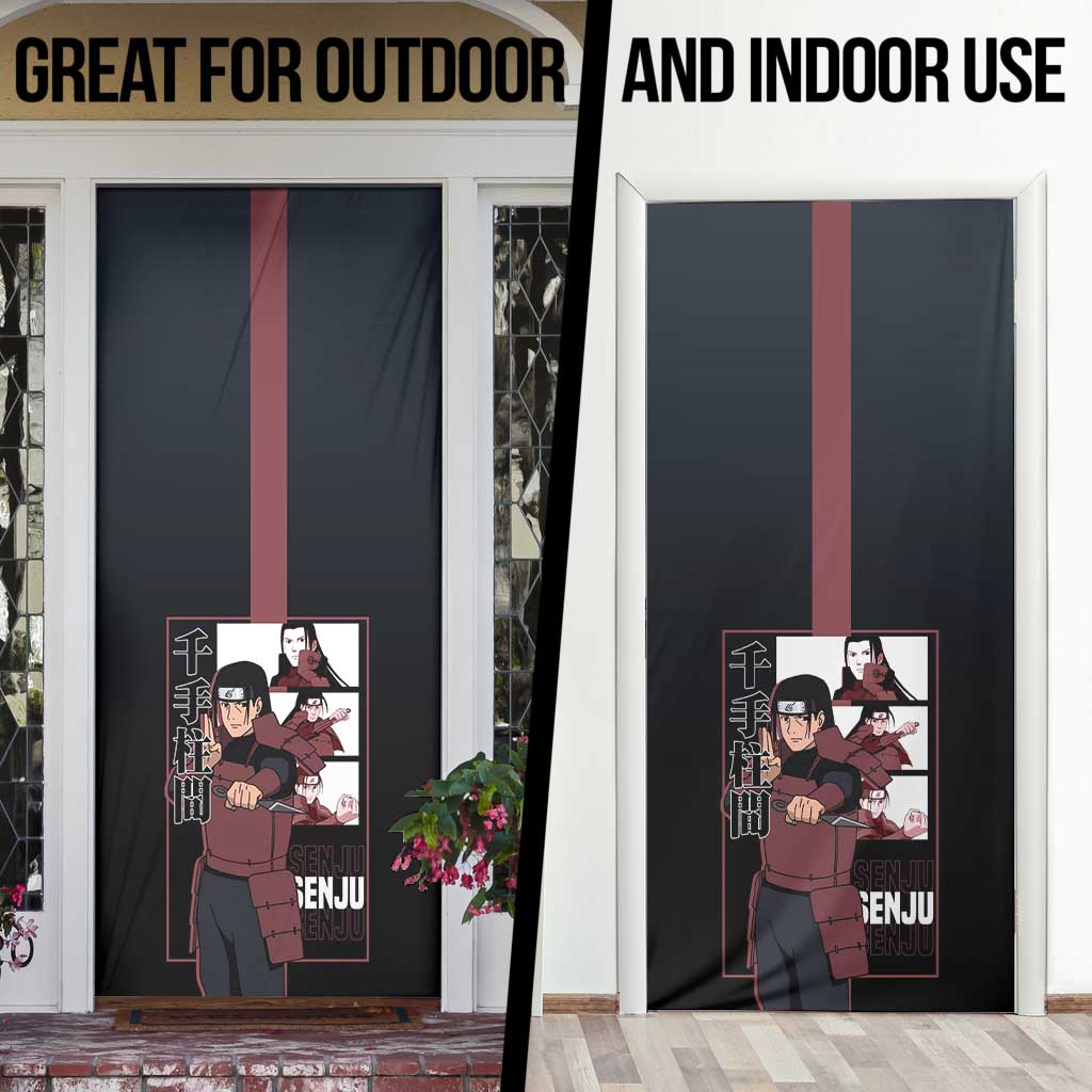 Hashirama Senju Door Cover with Wood Release and Powerful Battle Pose Design - The Mazicc