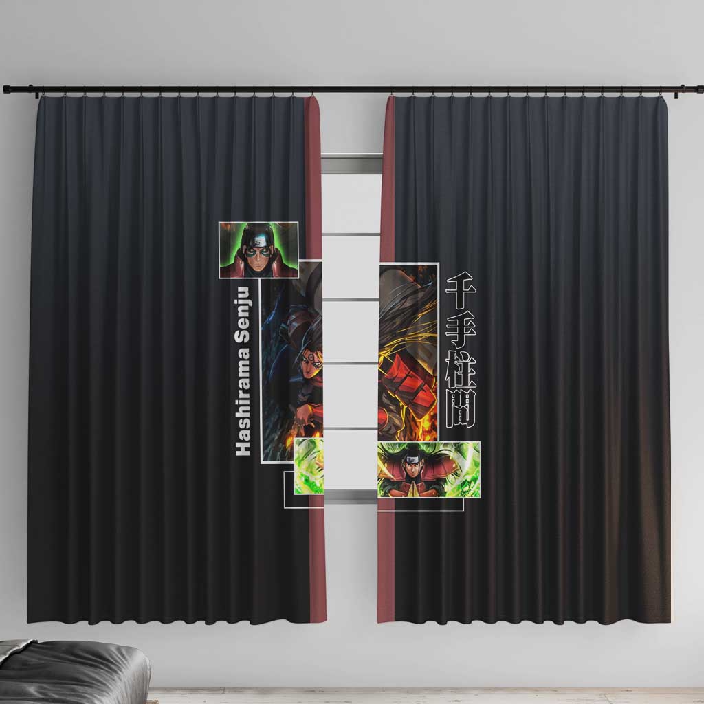 Hashirama Senju Window Curtain with Wood Release and Powerful Battle Pose Design - The Mazicc