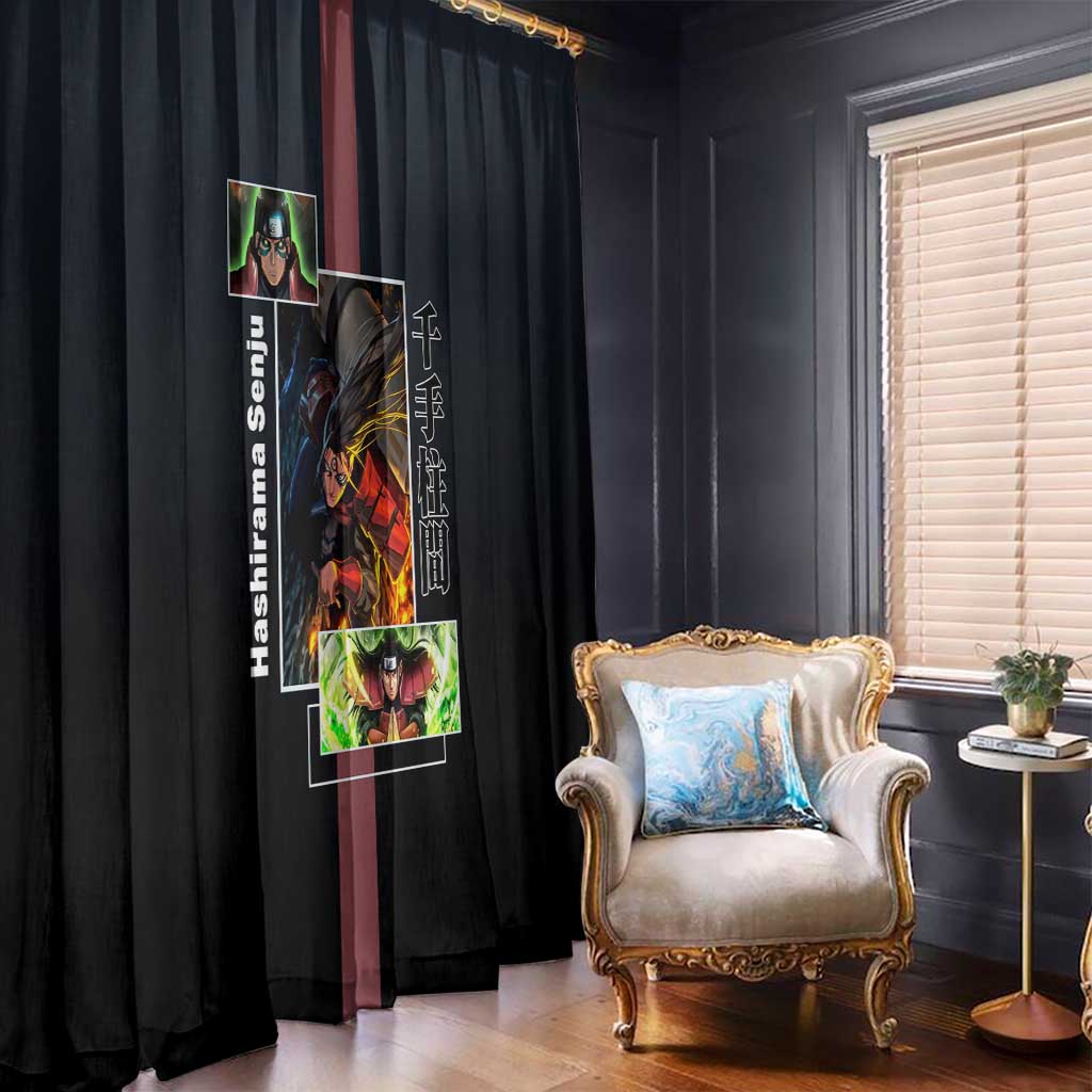 Hashirama Senju Window Curtain with Wood Release and Powerful Battle Pose Design - The Mazicc