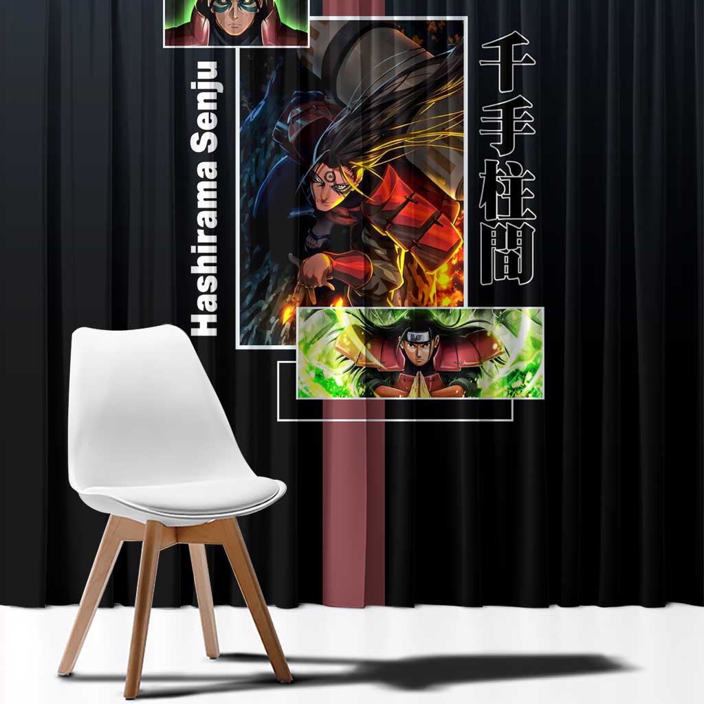 Hashirama Senju Window Curtain with Wood Release and Powerful Battle Pose Design - The Mazicc