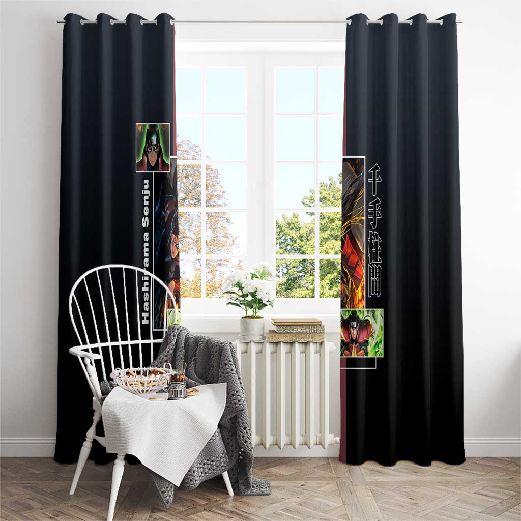 Hashirama Senju Window Curtain with Wood Release and Powerful Battle Pose Design - The Mazicc