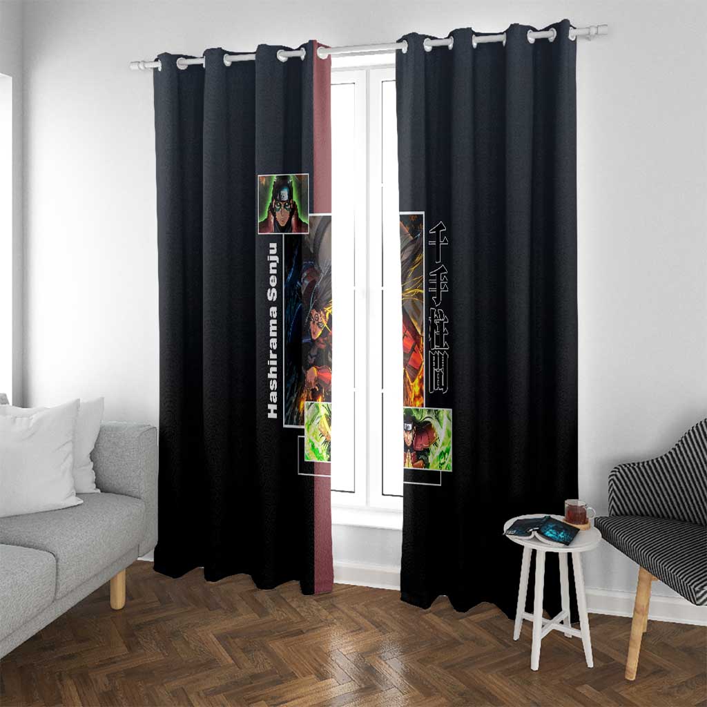 Hashirama Senju Window Curtain with Wood Release and Powerful Battle Pose Design - The Mazicc