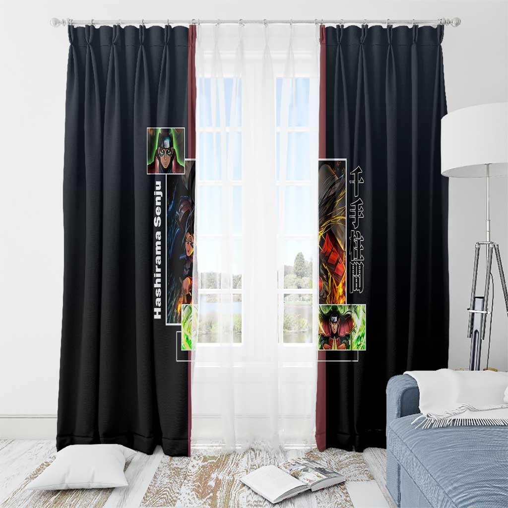 Hashirama Senju Window Curtain with Wood Release and Powerful Battle Pose Design - The Mazicc