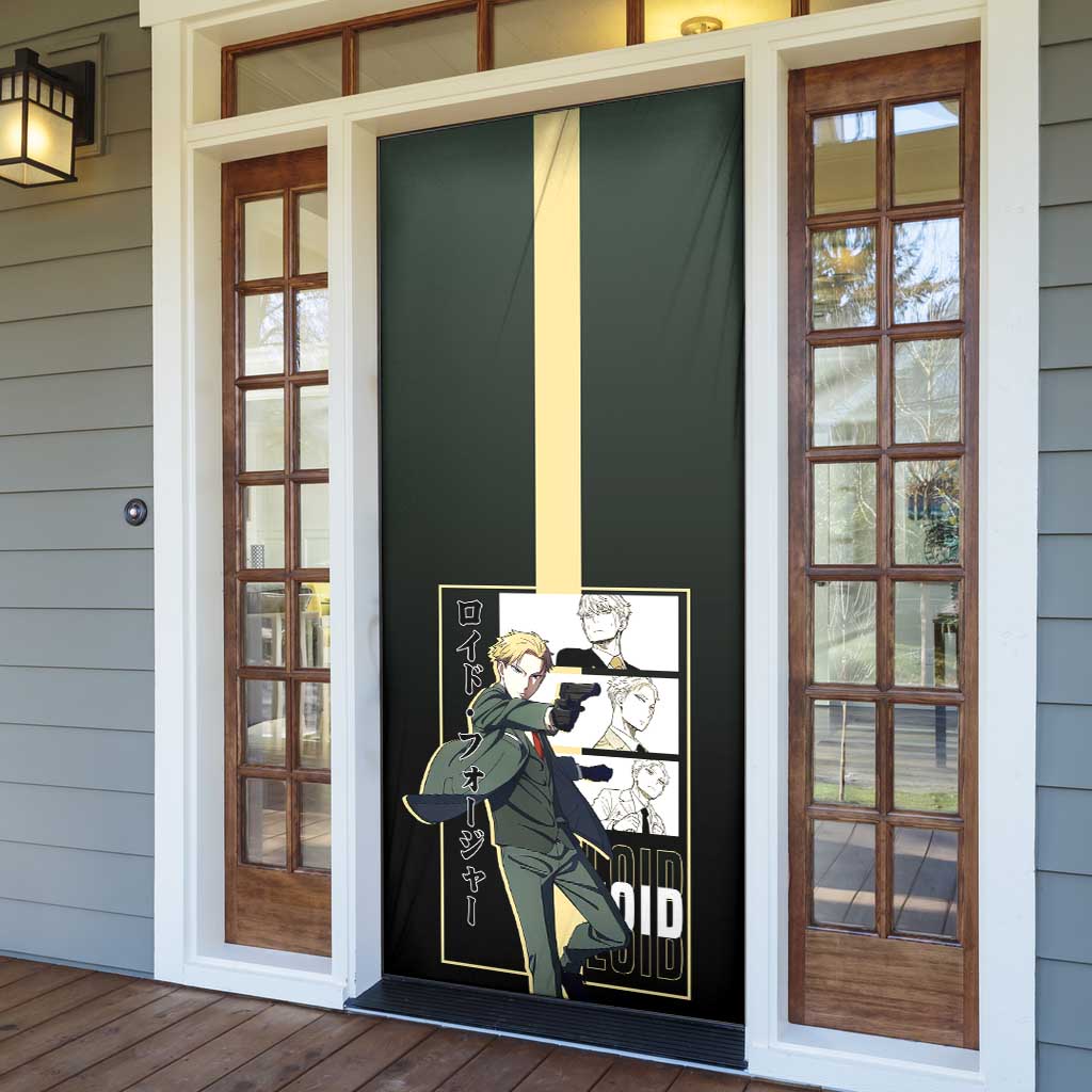 Loid Forger Spy x Family Door Cover with Cool Spy Pose and Sleek Design - The Mazicc